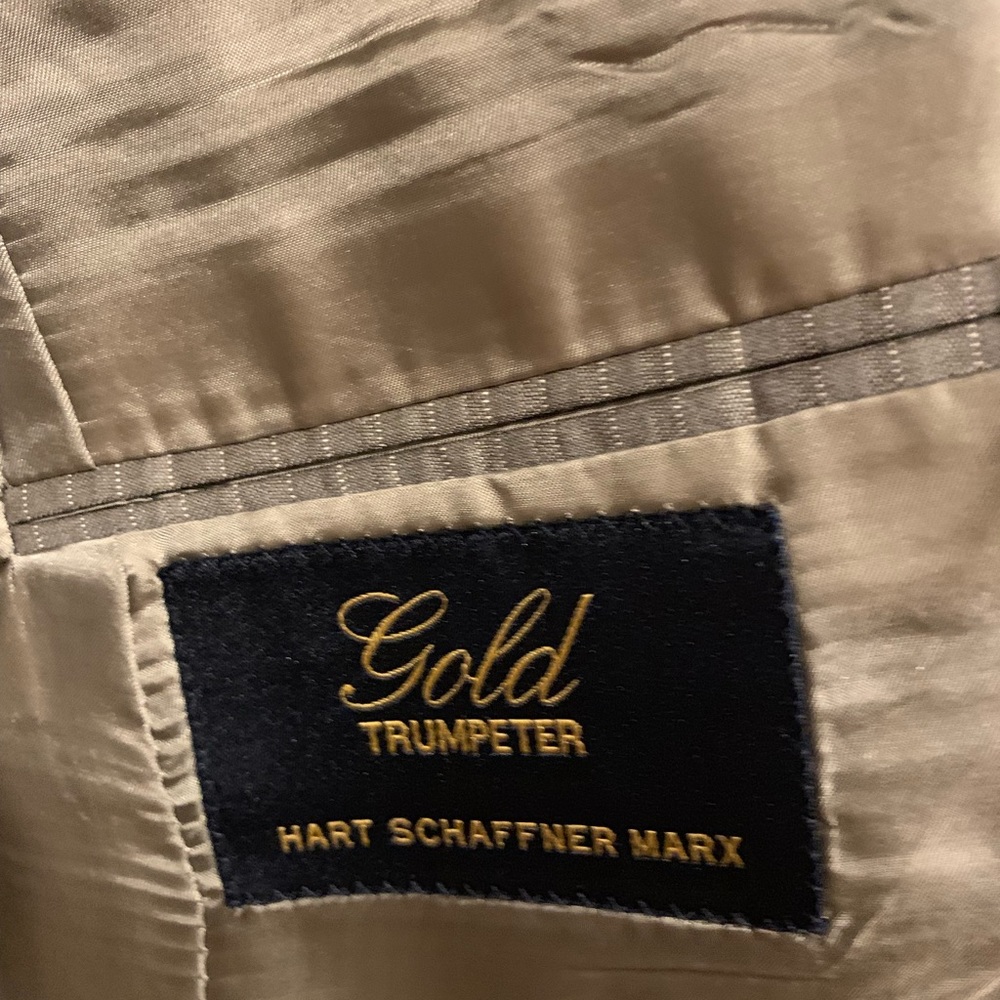 Tan Pin Strip Suit